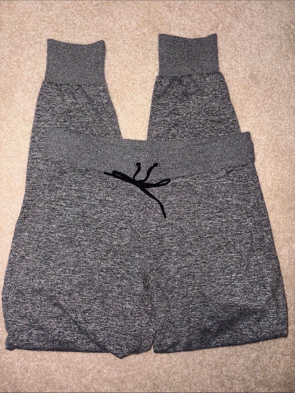 Athleta Gray High-Waist Knit Jogger Shorts